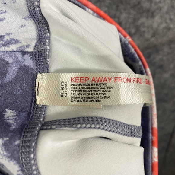 Free People Movement Leggings Small Gray Floral Wave Rider High Rise - Picture 8 of 15